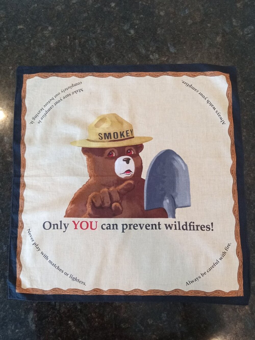 Vintage Smokey the Bear Bandana